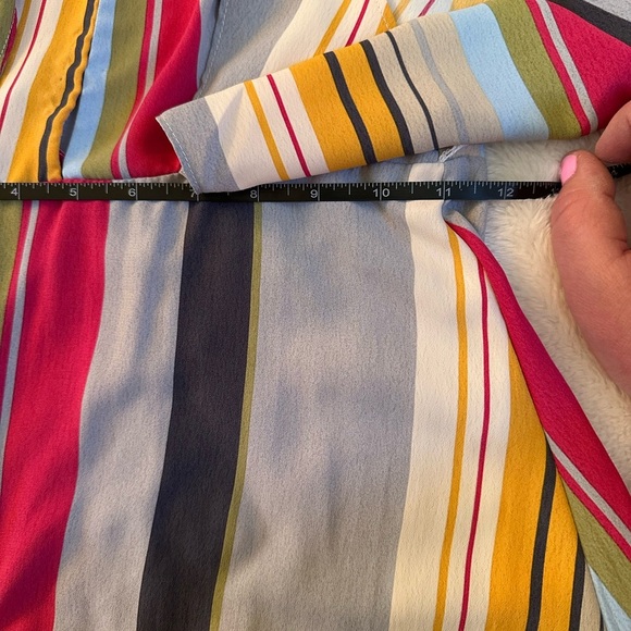 Lulus formal Multicolor Striped Halter Maxi Dress Size Small - Picture 11 of 13